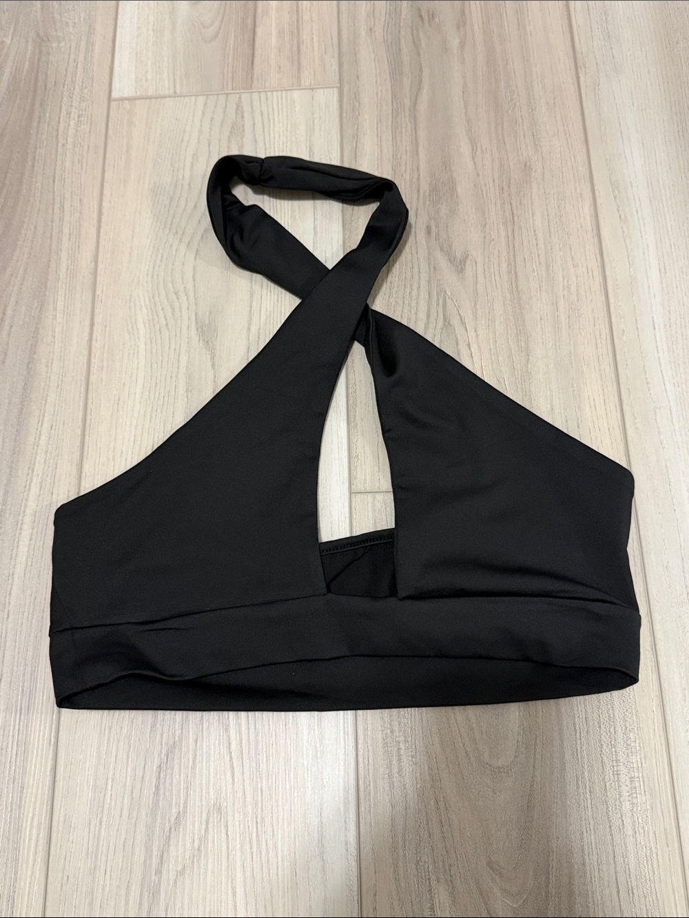 SHEIN Black Crisscross Back Bralette